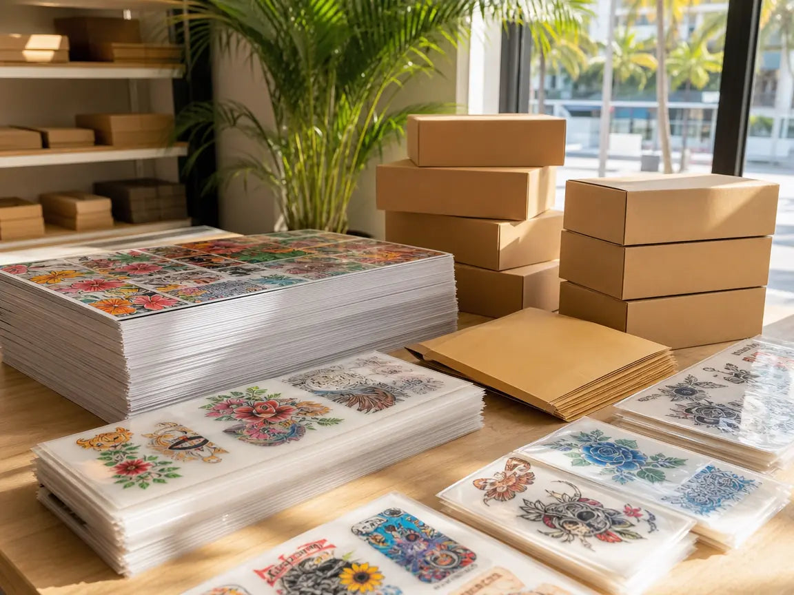 DTF gang sheets printed same day in a Miami shop
