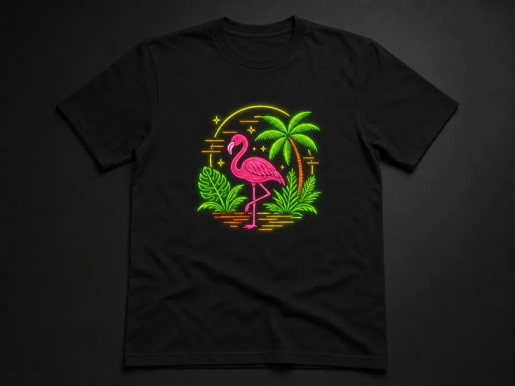 Neon fluorescent DTF transfer, multiple colors